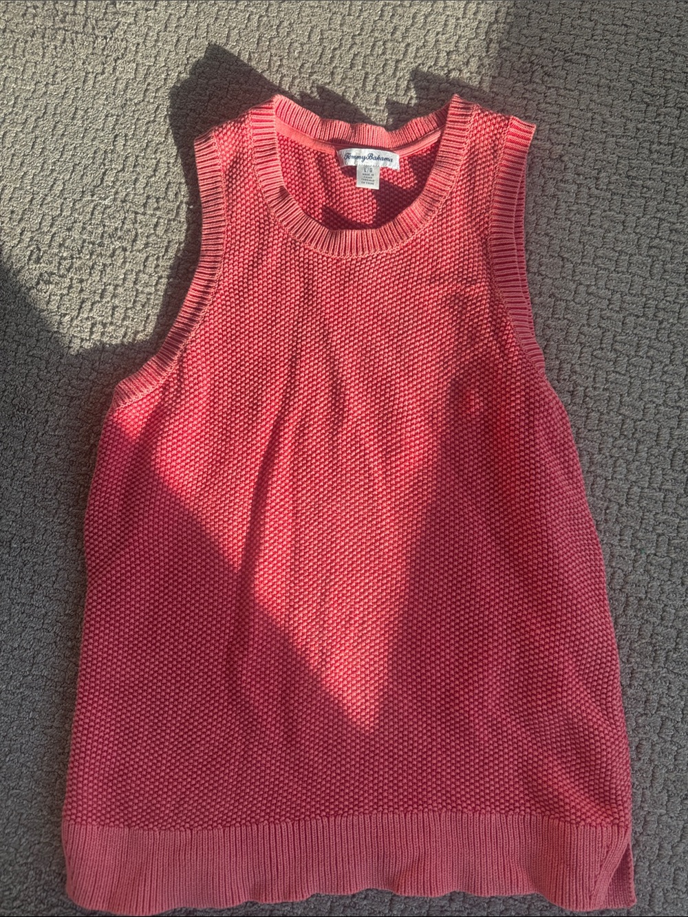 Tommy Bahama Coral Knit Sleeveless Tank